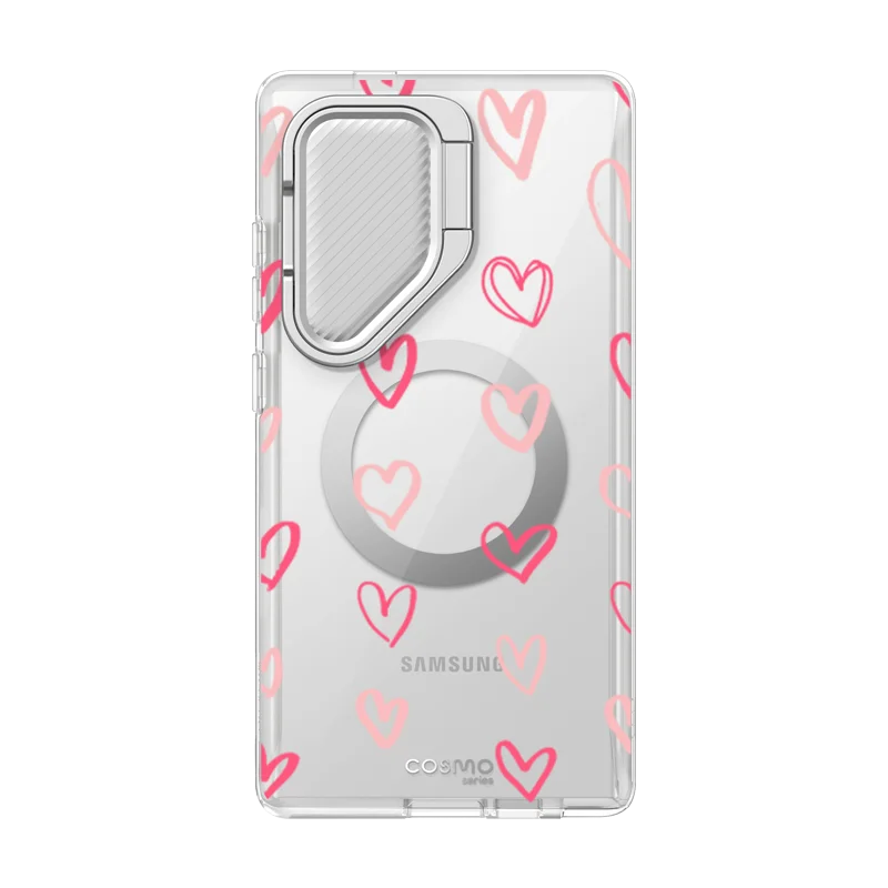 Galaxy S24 Ultra Cosmo Clear Phone Case - Hearts