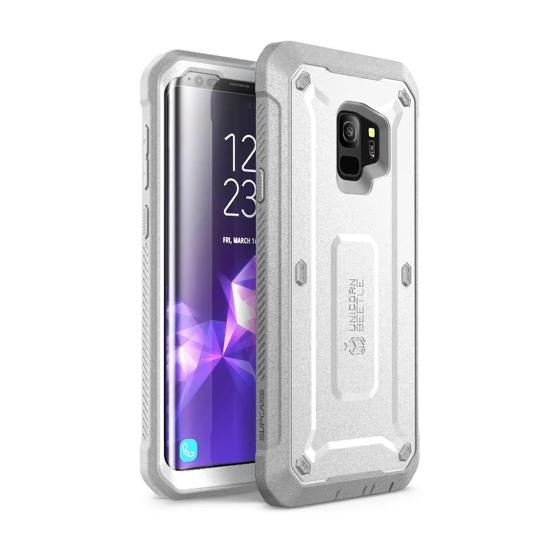 Galaxy S9 Unicorn Beetle Pro Full Body Rugged Holster Case-White