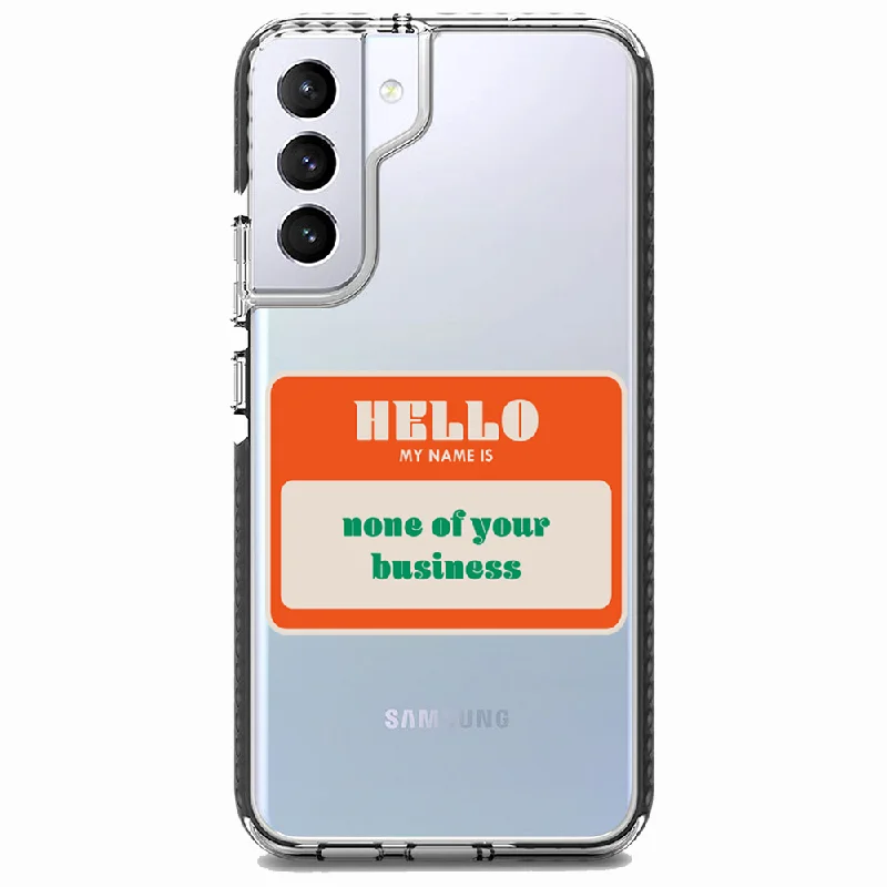 Name Tag Samsung Case