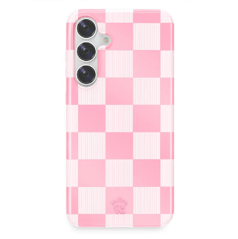 Pink Vibe Checkered Samsung Case